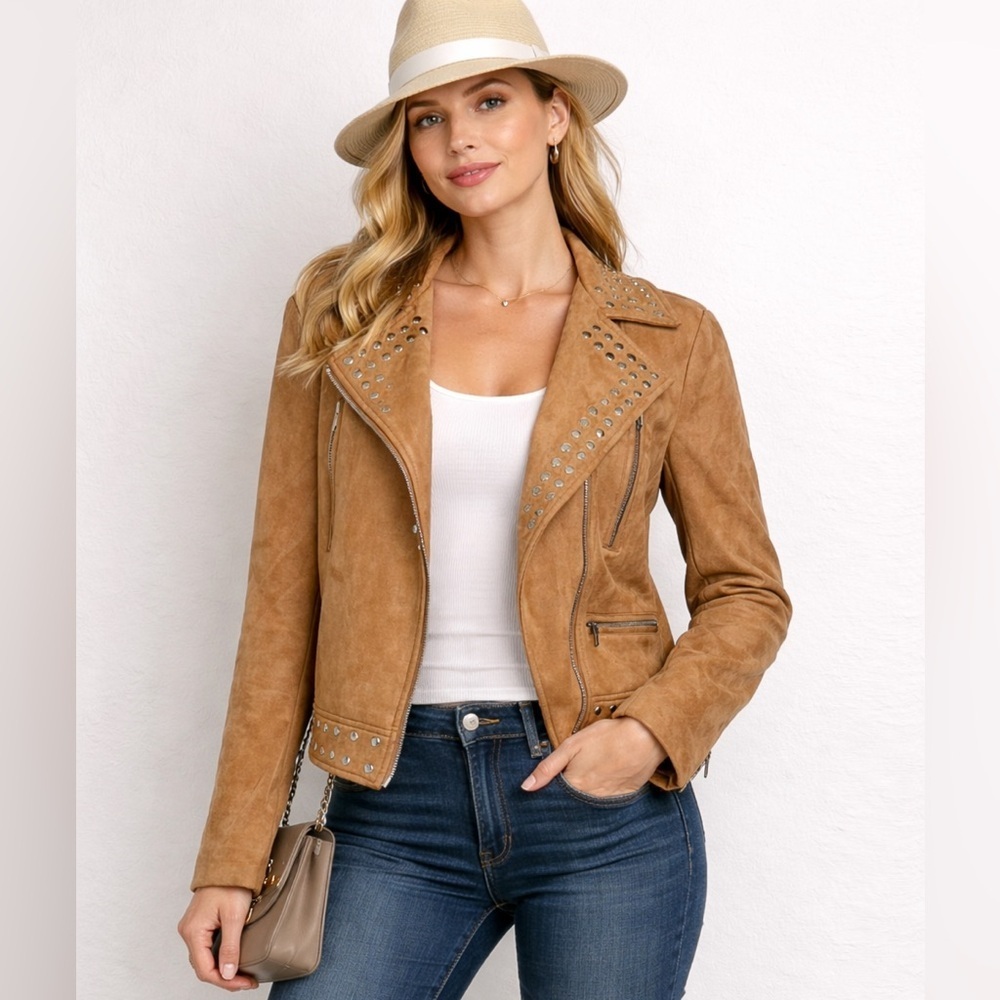 Buffalo David Bitton Suede Bomber Jacket Medium